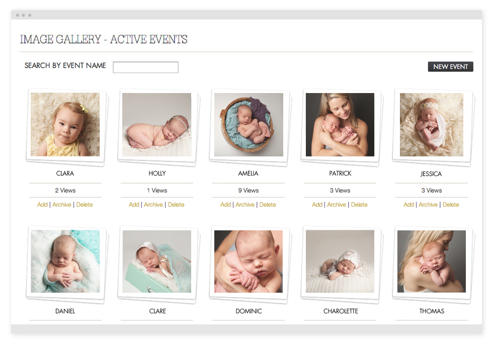 Upload and organise your images